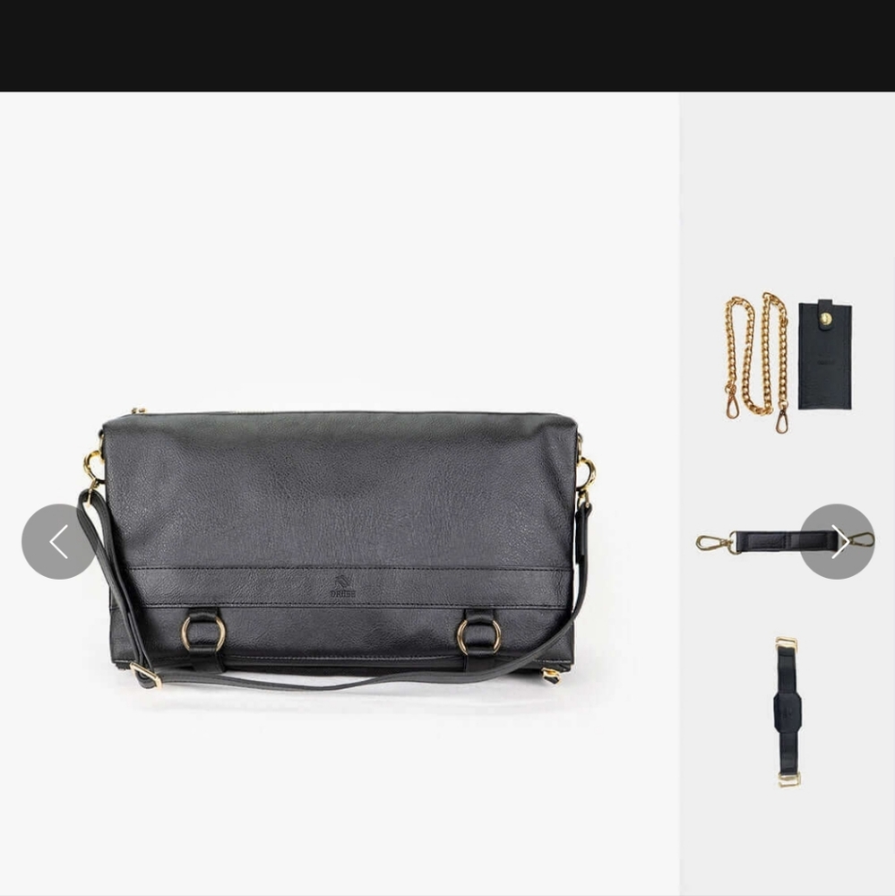 DAKOTA 3 in 1 Convertible Backpack Purse, Black Like NEW